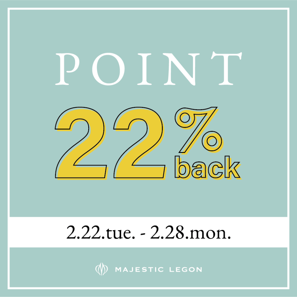 Point 22% back campaign♥ 2.22.tue.START!