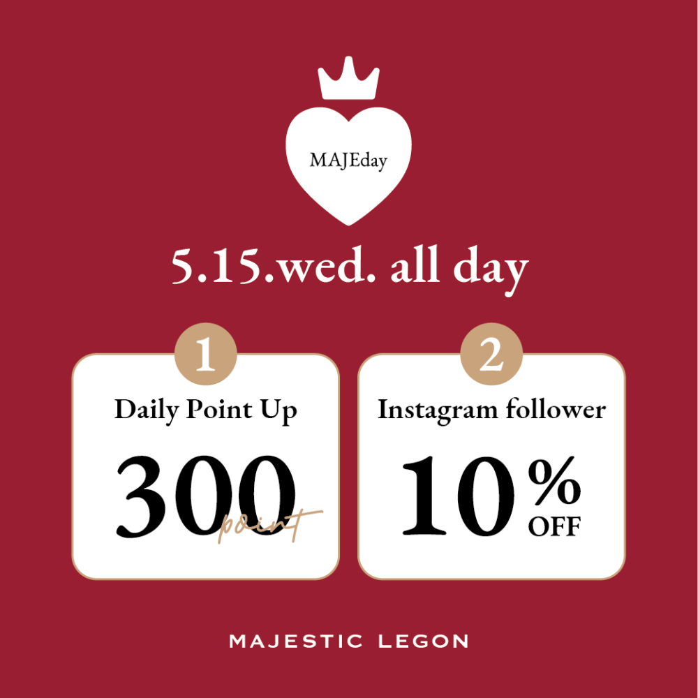 本日はMAJEday🍓300pt＆10%OFF♡
