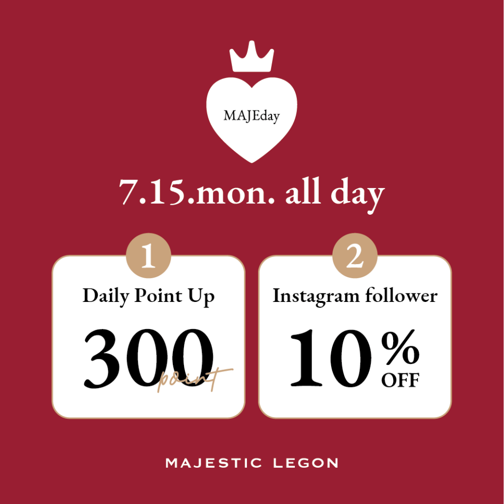 本日はMAJEday🍓300pt＆10%OFF♡