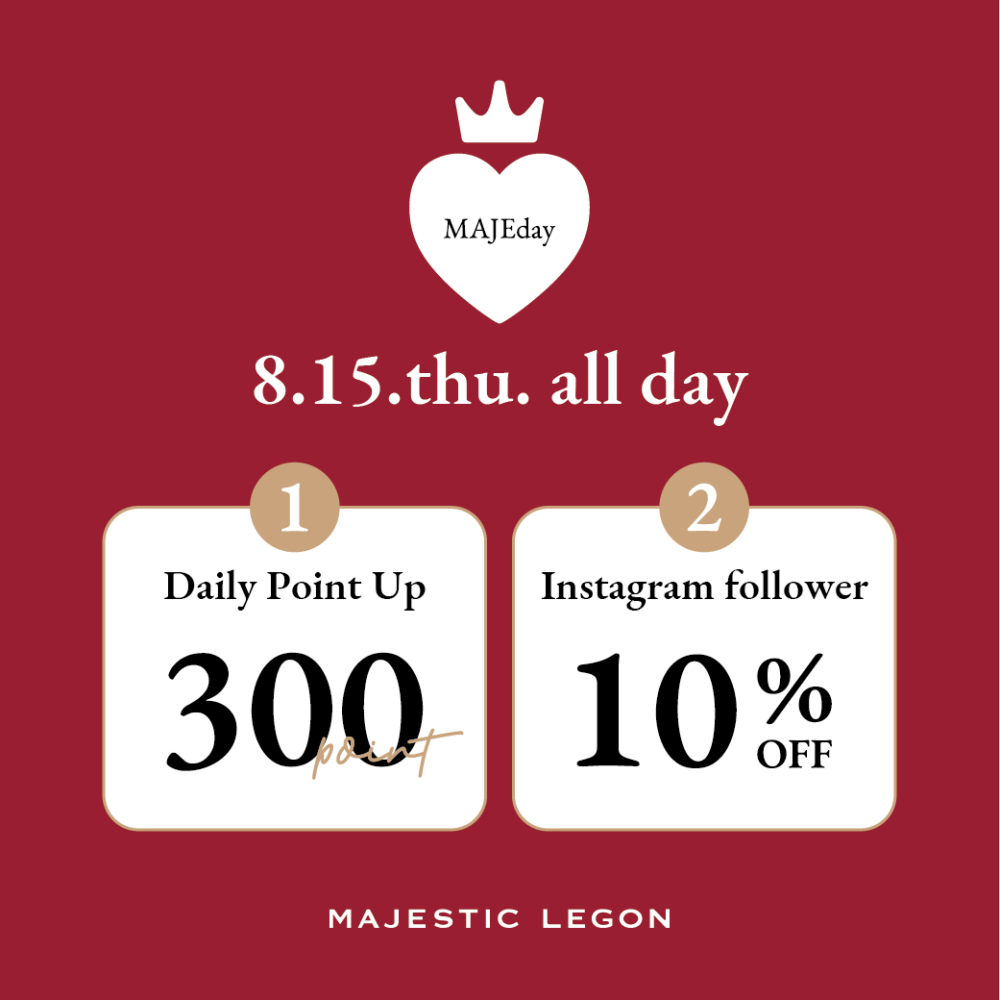 本日はMAJEday🍓300pt＆10%OFF♡