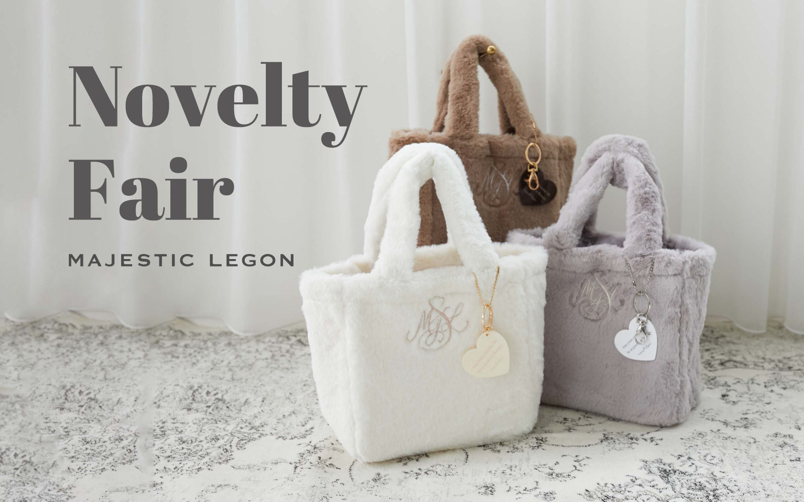 Novelty Fair ”ハートチャームセットファートートバッグ” 11.1.fri  