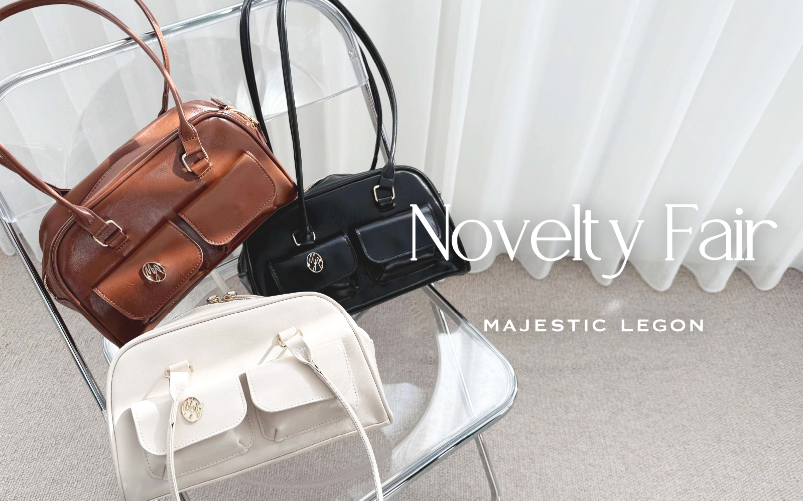 Novelty Fair “プレート付ボストンバッグ”3.19.wed.START！